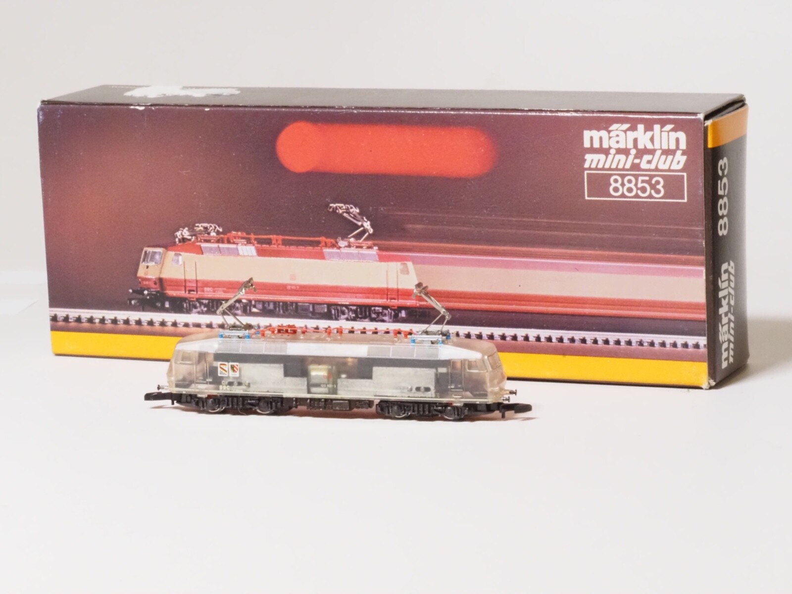 8853 Märklin Spur Z Scale Pressepräsent Sonderlok Transparent Top BR 120