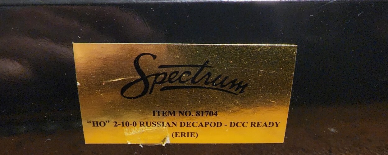 Bachmann Spectrum HO 2-10-0 Russian Decapod Erie #2461 DCC