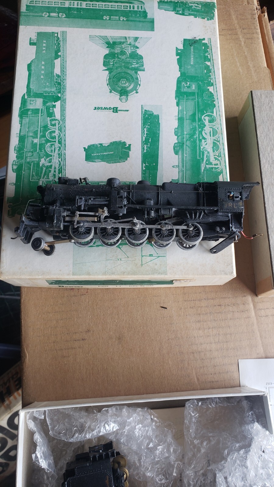 HO Bowser Pennsylvania PRR I-1 Decapod 2-10-0 JRL Steam Locomotive Train IN BOX