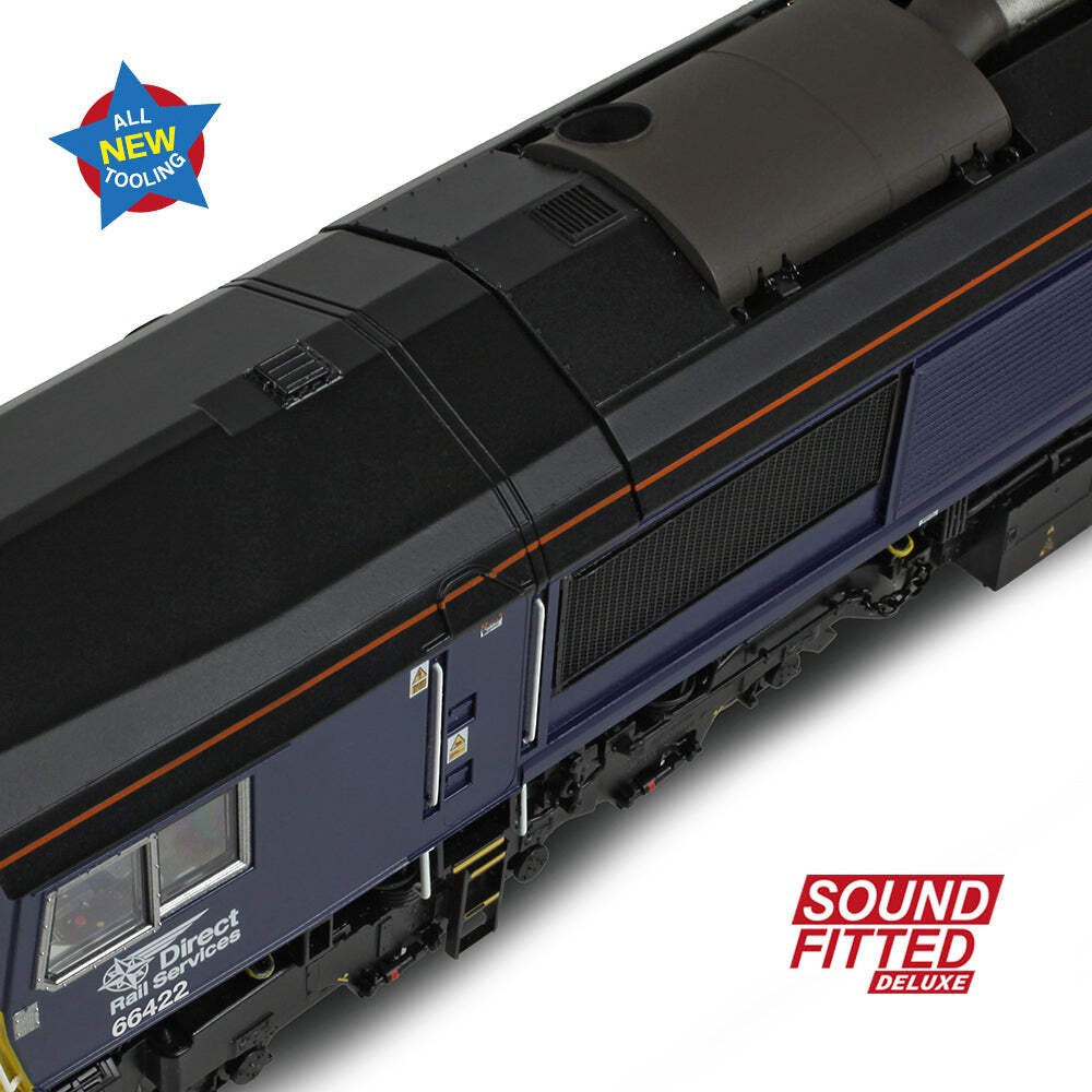 Bachmann 50-010SFX OO Gauge Class 66/4 66422 Max Joule DRS Compass DCC Sound Del