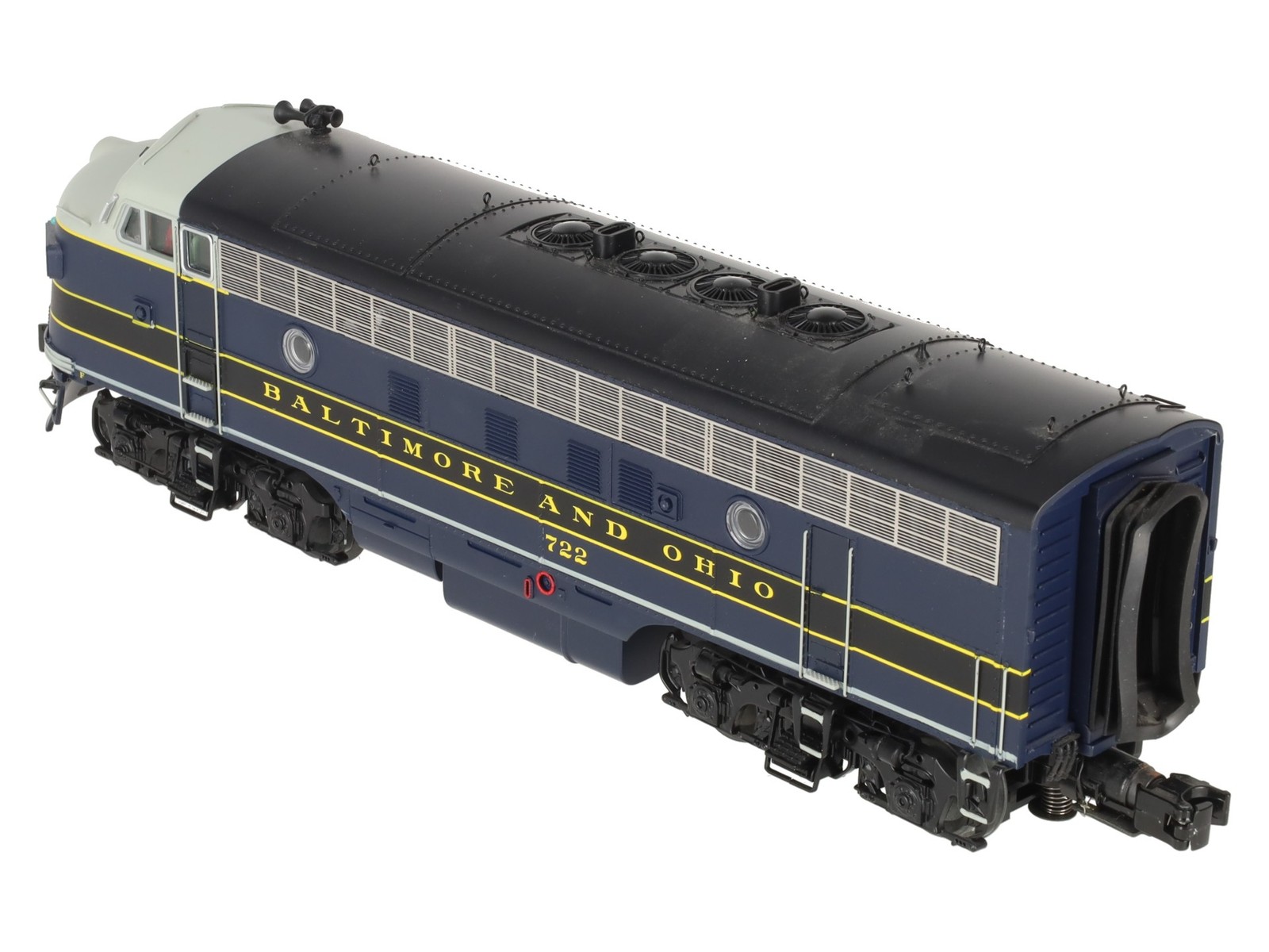 MTH 20-20605-1 Baltimore & Ohio F-7 A Unit Dsl Engine w/PS3 (Hi-Rail Whls) #722