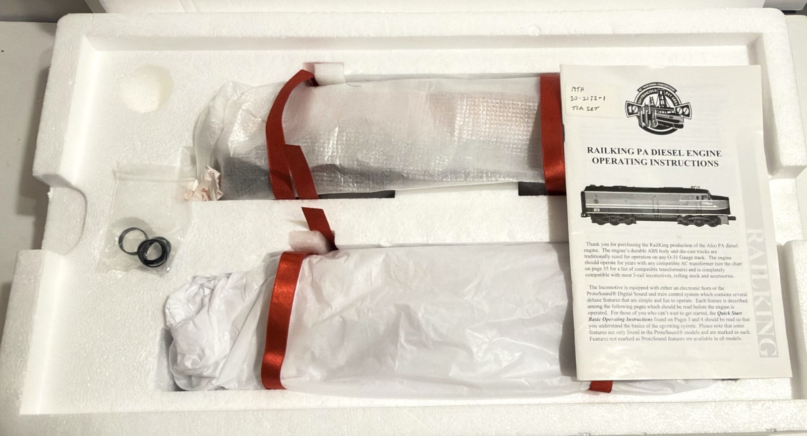MTH RAIL KING 30-2172-1 ALCO PA AA SET -Proto-1 – TCA 1999 Conv-LN-New Battery