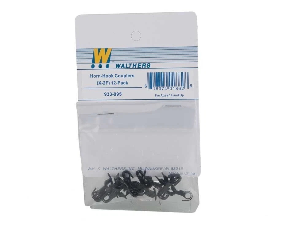Walthers (HO) 933-995 Horn Hook Couplers (12) – NIB