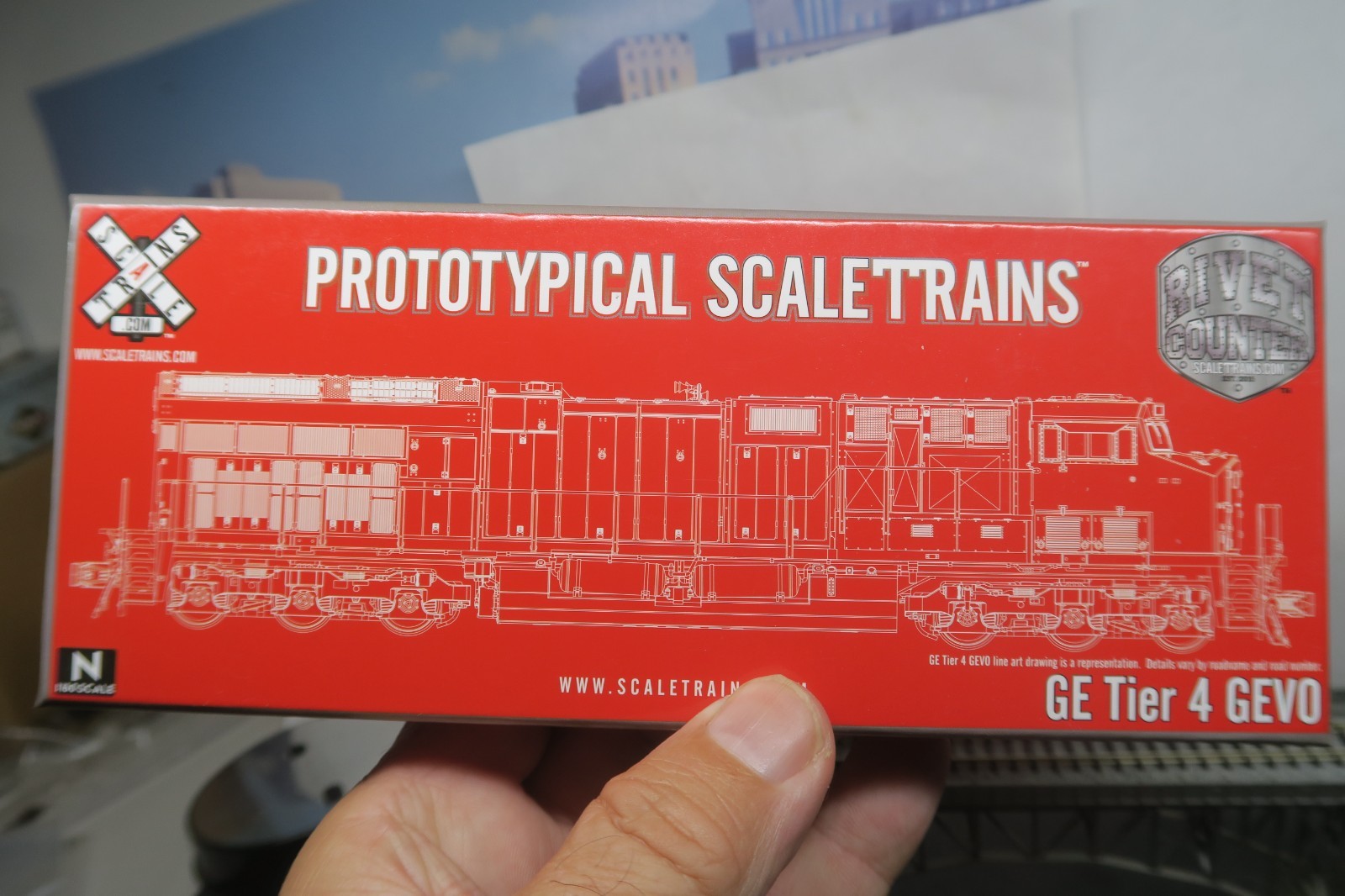 SCALETRAINS RIVET COUNTER N SCALE SXT30609 GE TIER 4 BNSF RWY ET44C4 #3856!
