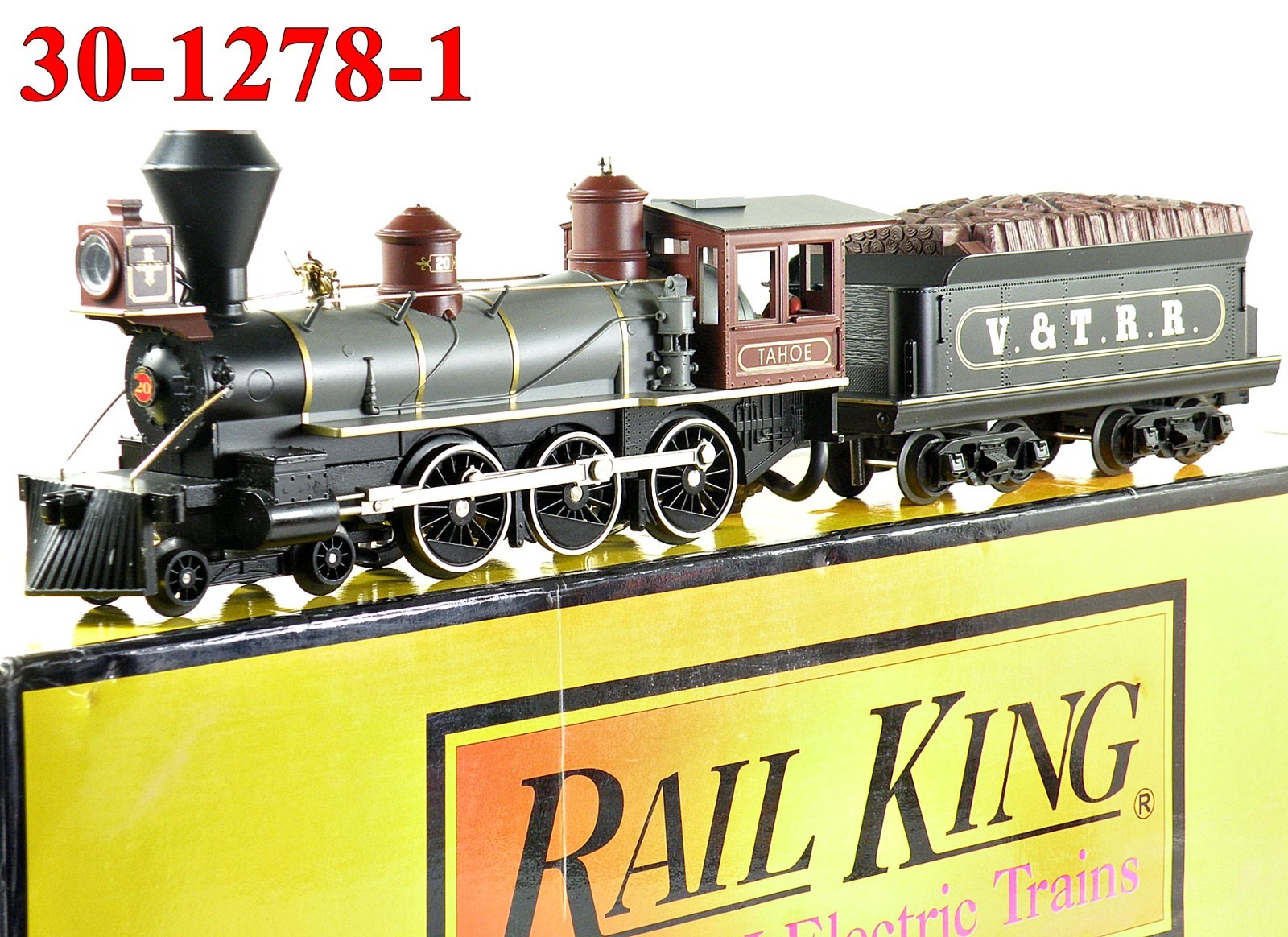 MTH 30-1278-1 Virginia & Truckee 4-6-0 Ten-Wheeler Upgraded to PS-3.0 LN