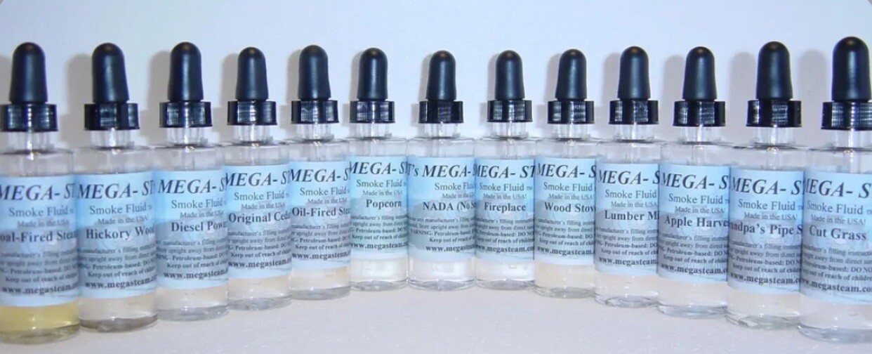 JT MEGA STEAM SCENTED SMOKE FLUID 2 OZ LIONEL MTH LGB AF O HO N G S GAUGE TRAIN