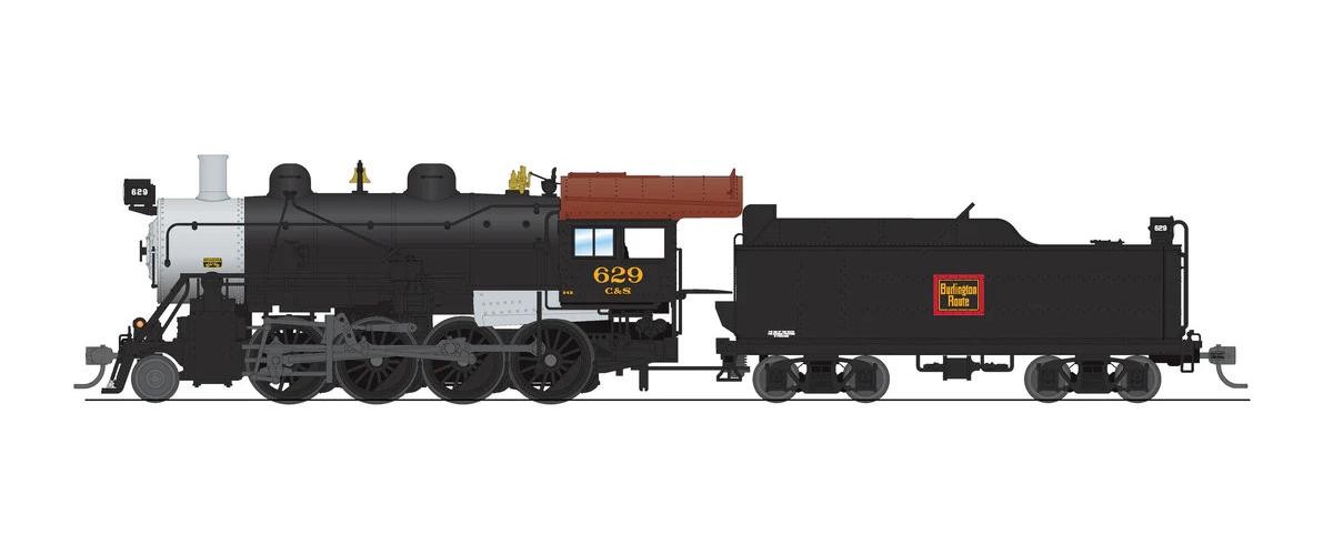 Broadway HO Scale ~ 2-8-0 Consolidation ~ Chicago Burlington Quincy ~ DC ~ 8749