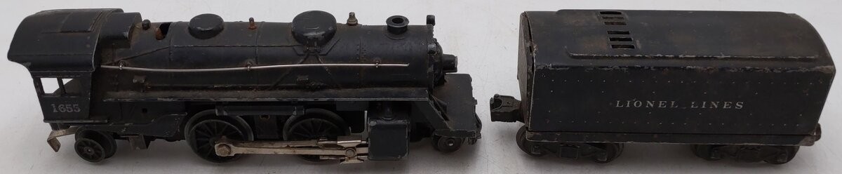Lionel 1655 Vintage O Lionel Lines 2-4-2 Steam Locomotive with 6654W Tender
