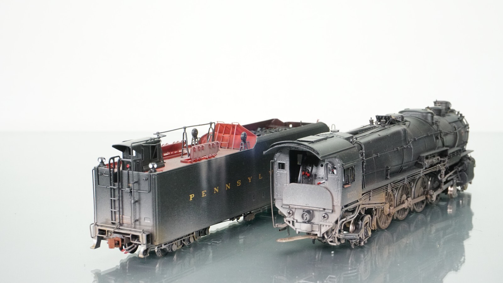 Challenger Imports Brass M-1A 4-8-2 PRR 6770 WEATHERED HO Scale