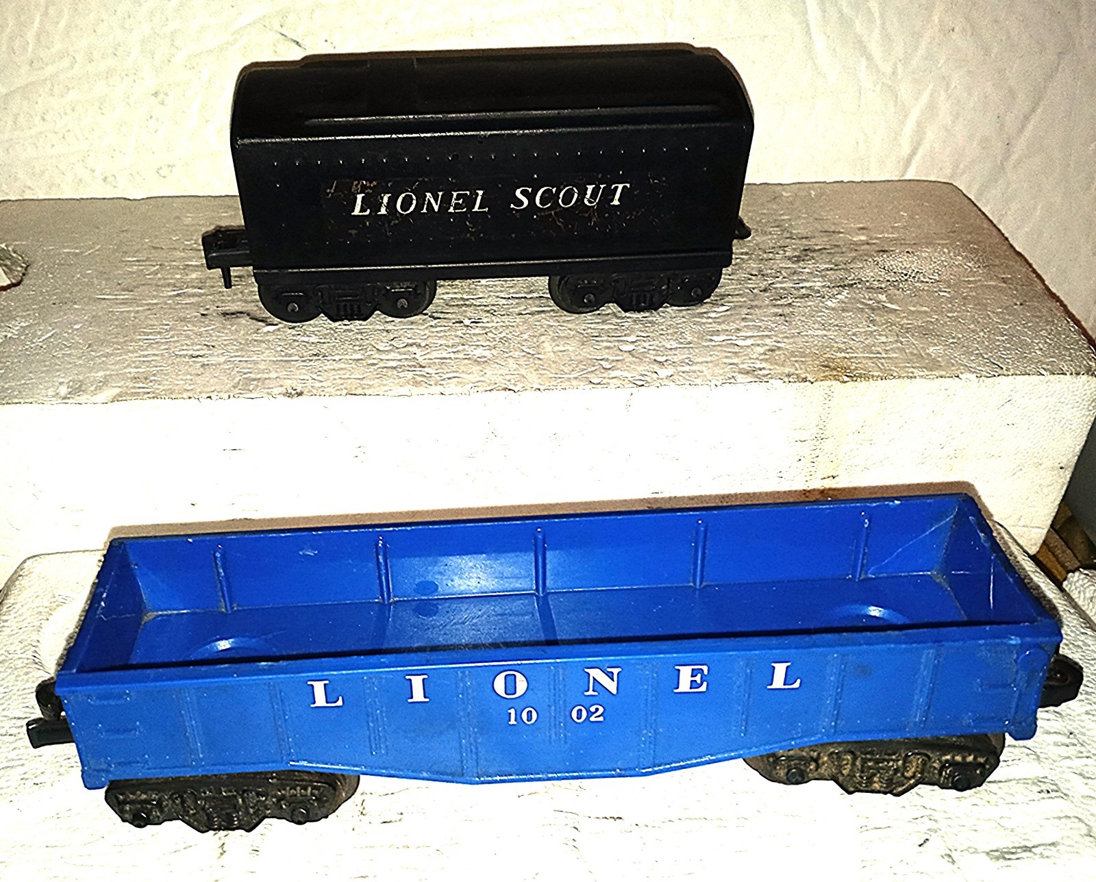 VINTAGE POSTWAR 1950 LIONEL SCOUT 4-UNIT TRAIN SET LOCOMOTIVE #1120 EXCELLENT