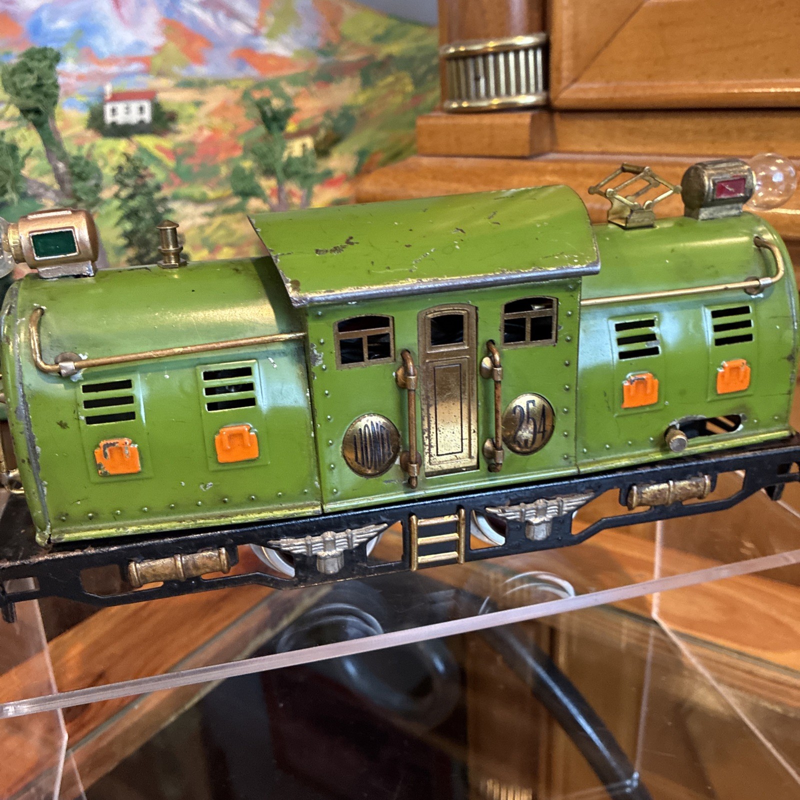 ~Smooth Runner~Lionel Prewar O Gauge 254 (Pea Green) Manual Reverse! SEE VIDEO!