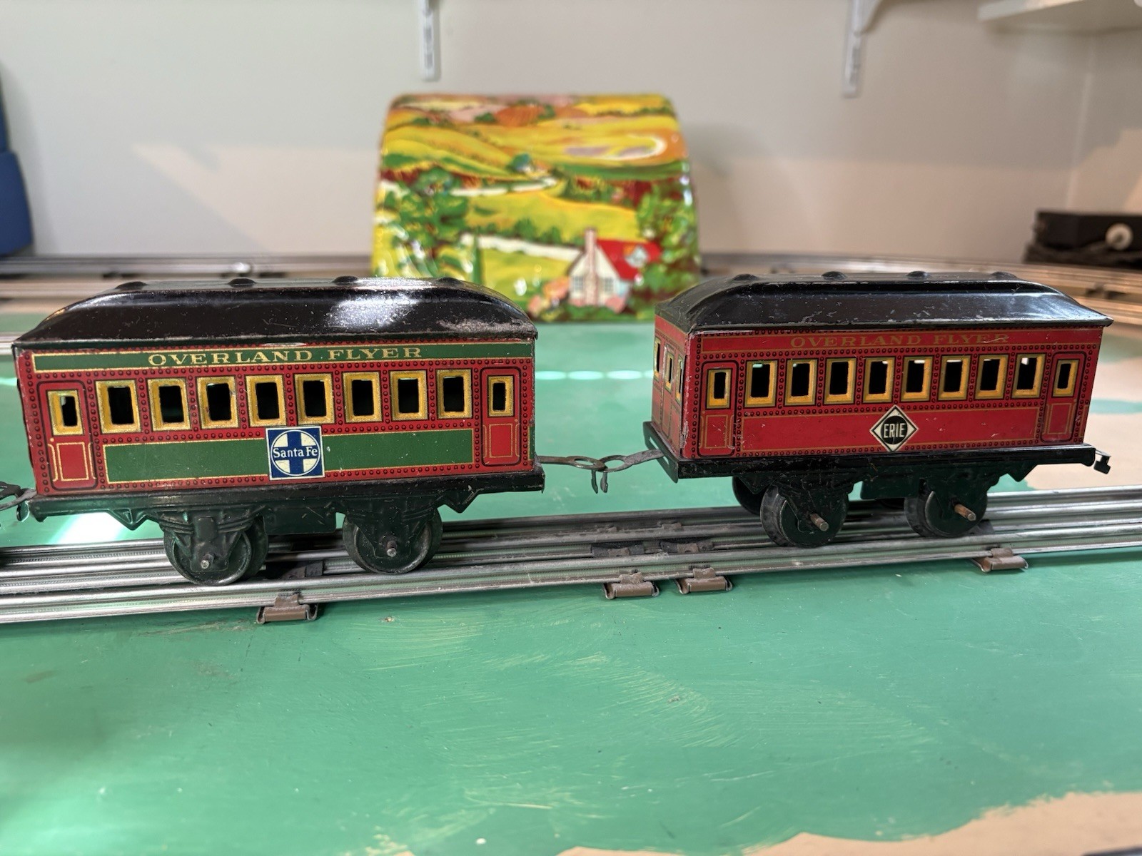 Hafner Overland Flyer Prewar O Gauge Cast Iron Windup Locomotive