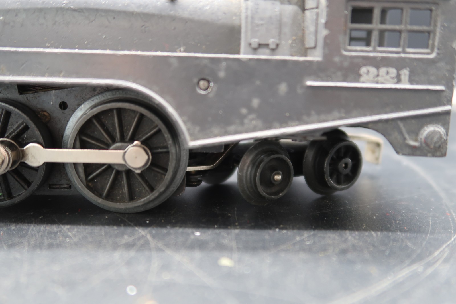 Vtg Lionel Steam Locomotive Engine Torpedo Gray 221 & 221T Orig Box Needs Repair