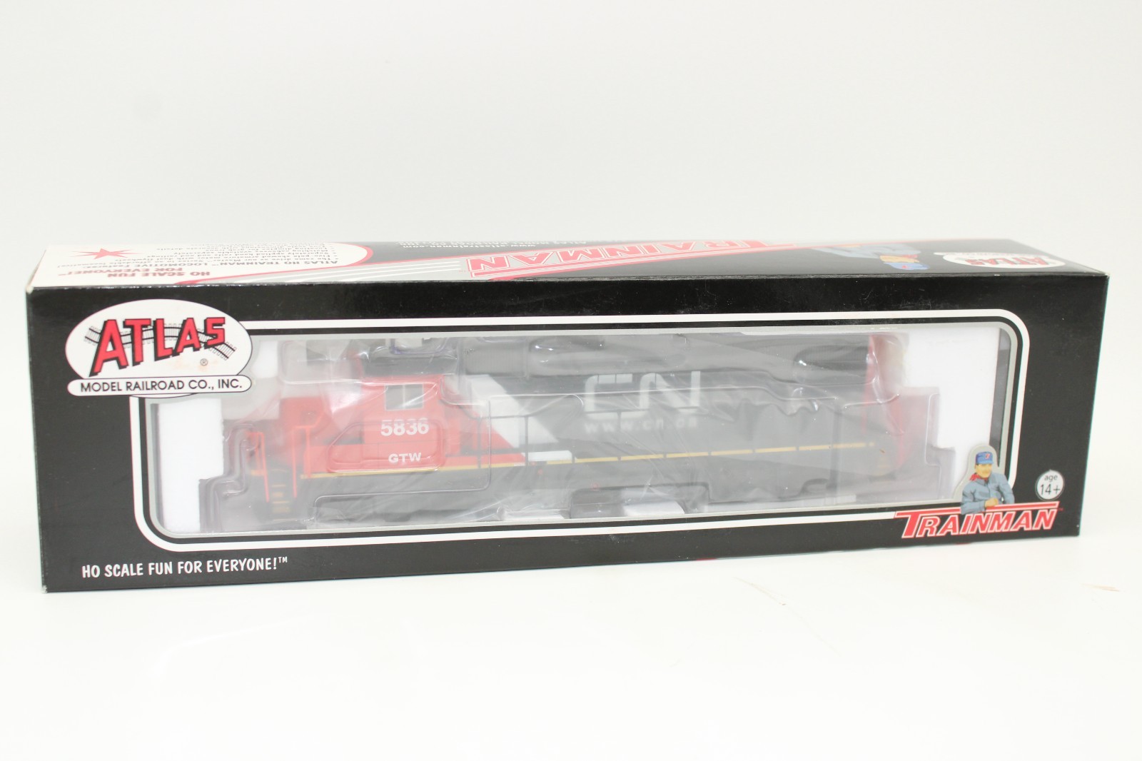 Atlas HO GTW CN Canadian National GP38-2 Diesel Locomotive #5836 NOS DCC Ready