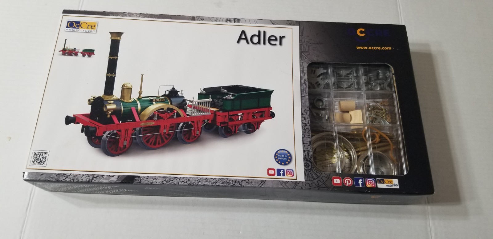 Occre 1/24 Adler Steam Locomotive Wood & Metal Kit 54001 New Unassembled Shelf i