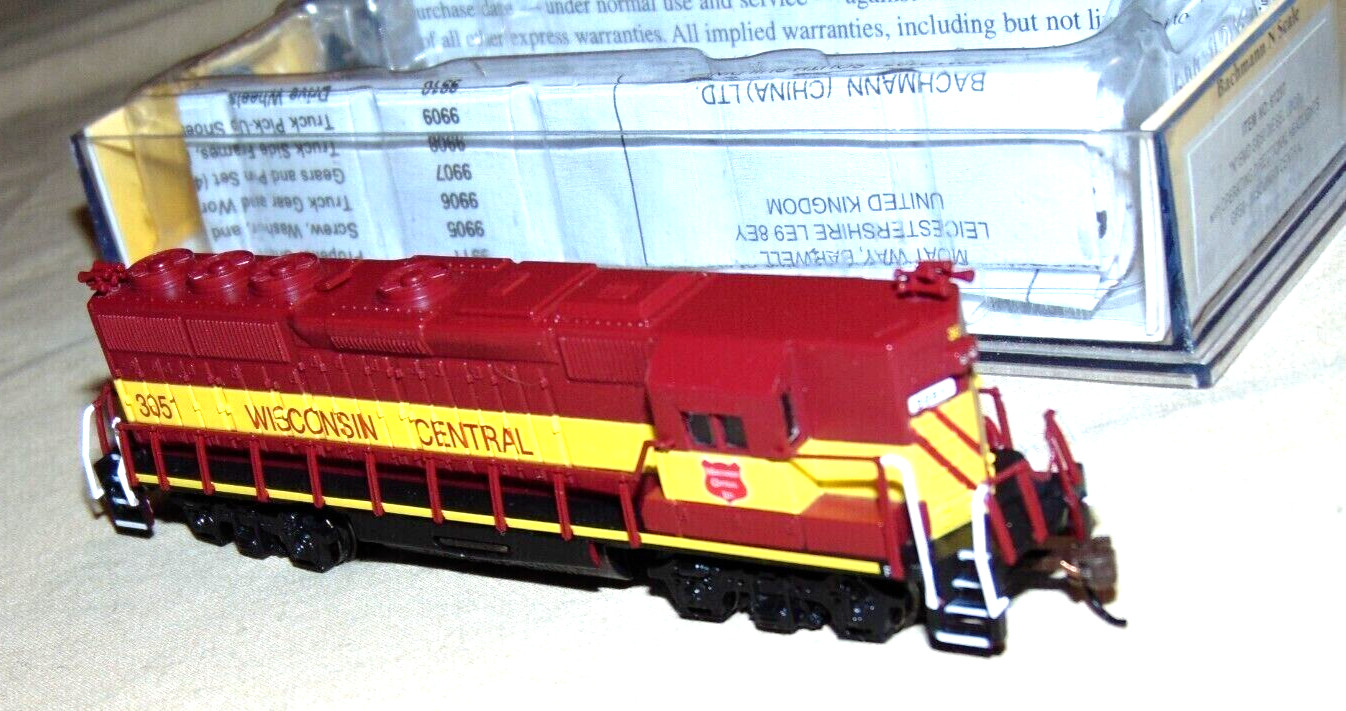 Wisconsin Central, N Scale BACHMANN N 61297 WISCONSIN CENTRAL GP50 DIESEL