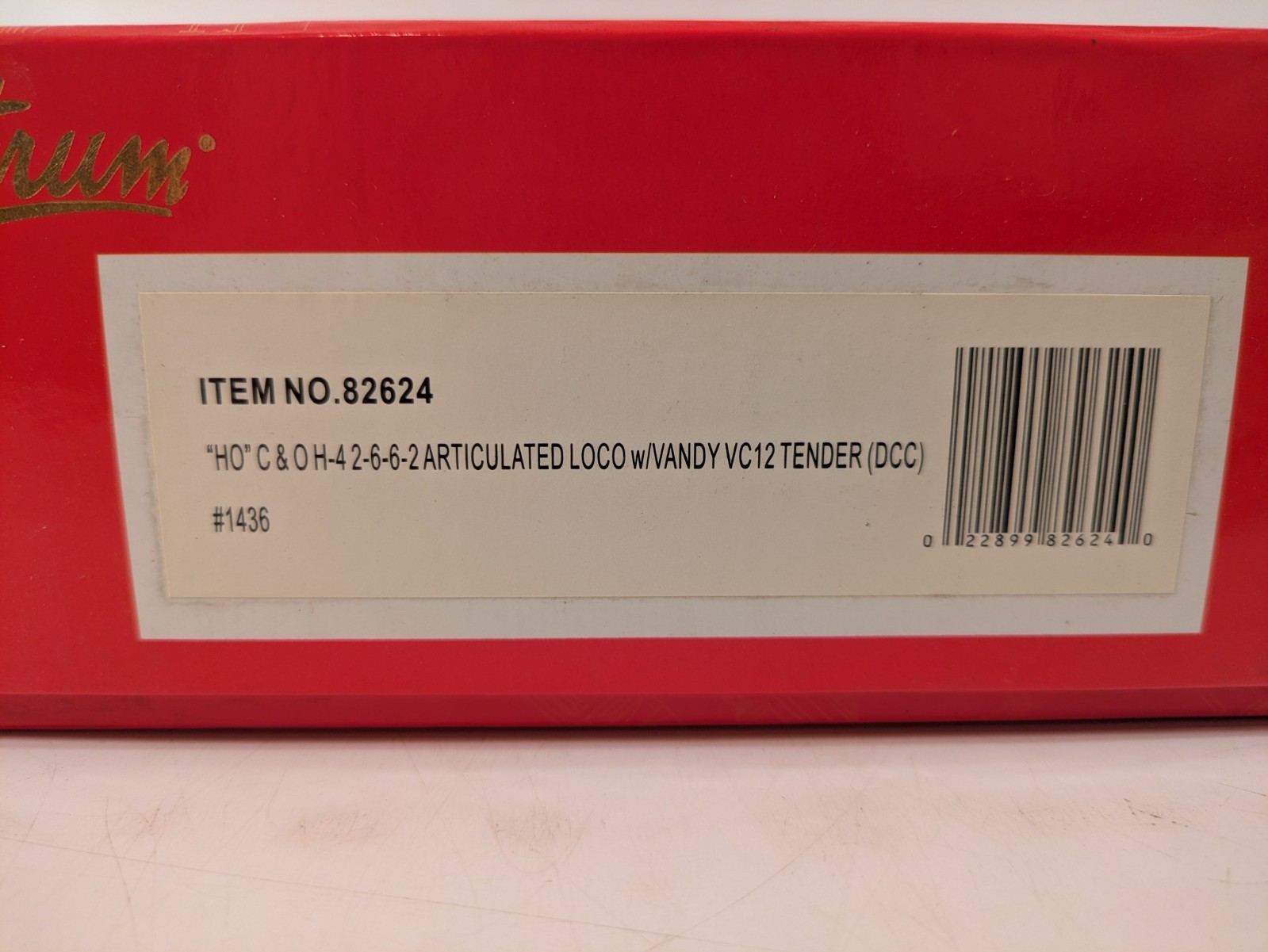 HO H-4 2-6-6-2 Articulated w/ Vandy Tdr C&O Chesapeake & Ohio DCC NIB NOS #82624