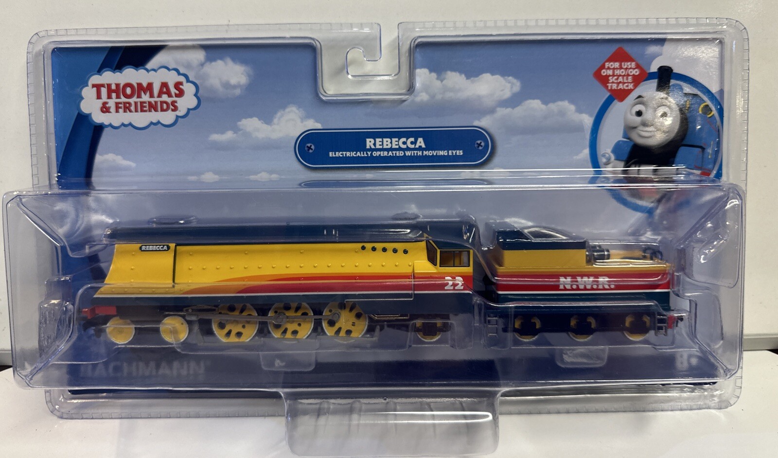 Bachmann HO Scale Thomas & Friends Rebecca Engine & Tender W/ Moving Eyes #58826