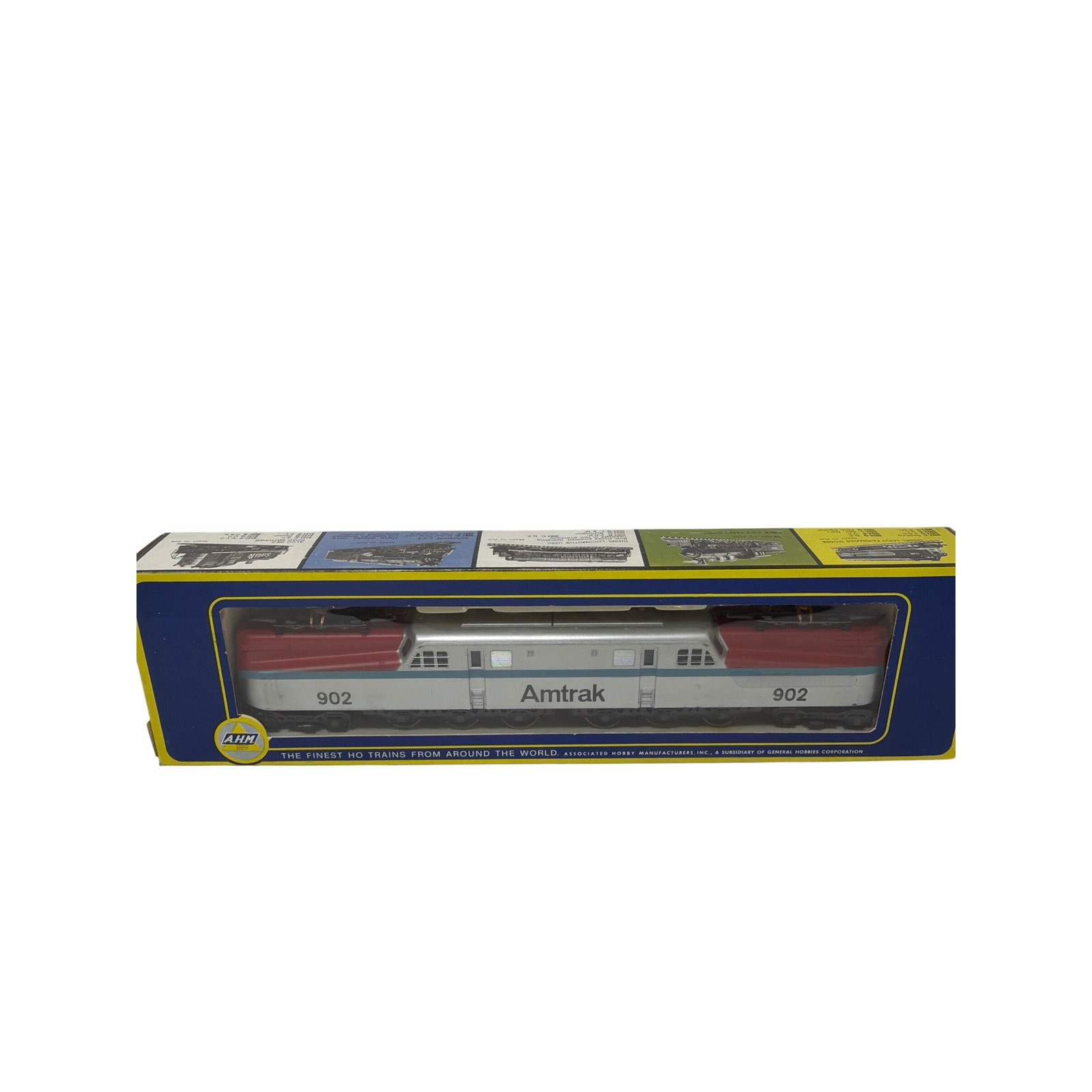 AHM Rivarossi HO Amtrak GG1 Electric Loco 902 & 7 Car Passenger Train Set