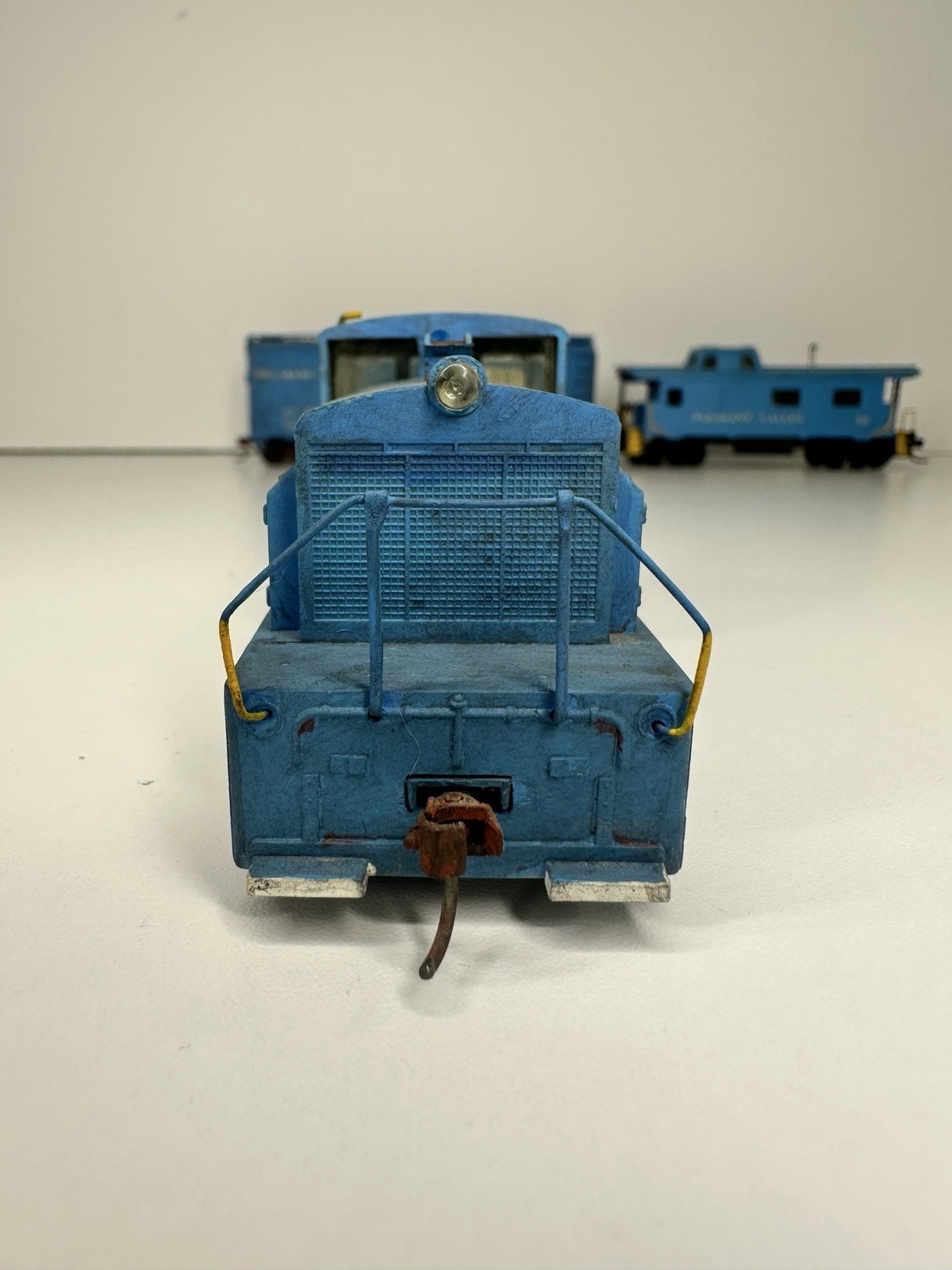 Vintage TYCO HO Yard Switcher Diesel, Caboose & Boxcar PV; Working
