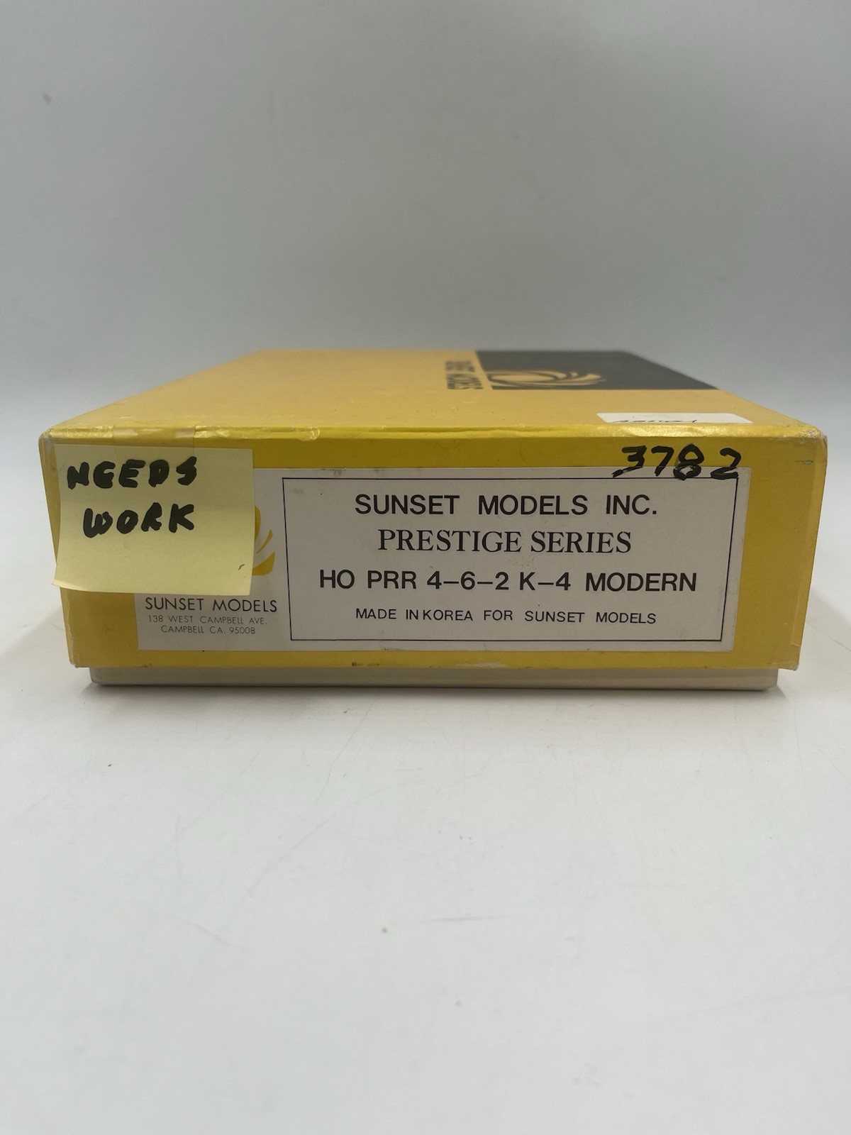 Ho Scale brass engine Sunset Models Inc Prestige Series PRR 4-6-2 K-4 Modern