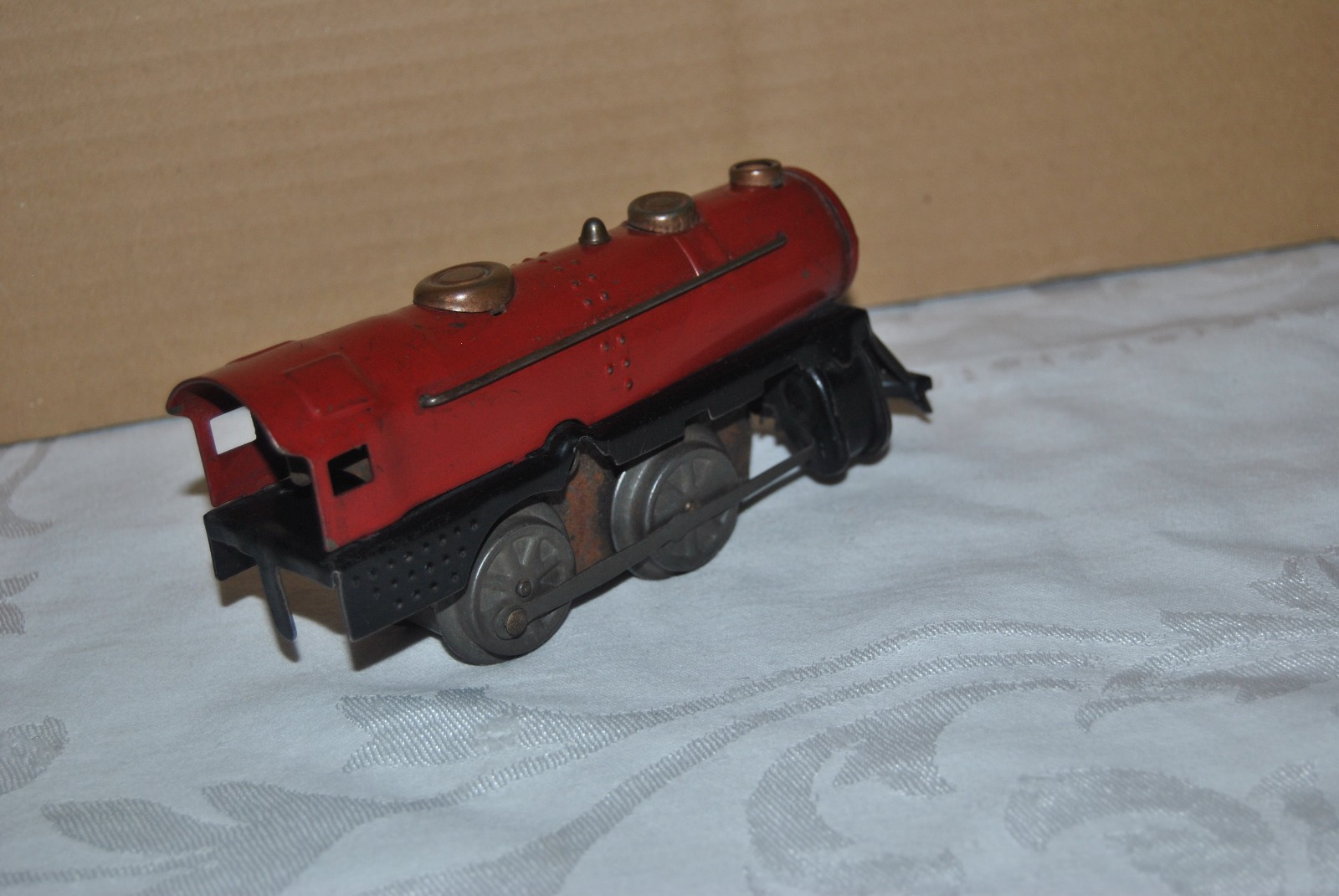 Prewar JOY LINE No. 105 Clockwork / Wind-up LOCOMOTIVE – for PARTS or REPAIR !!!