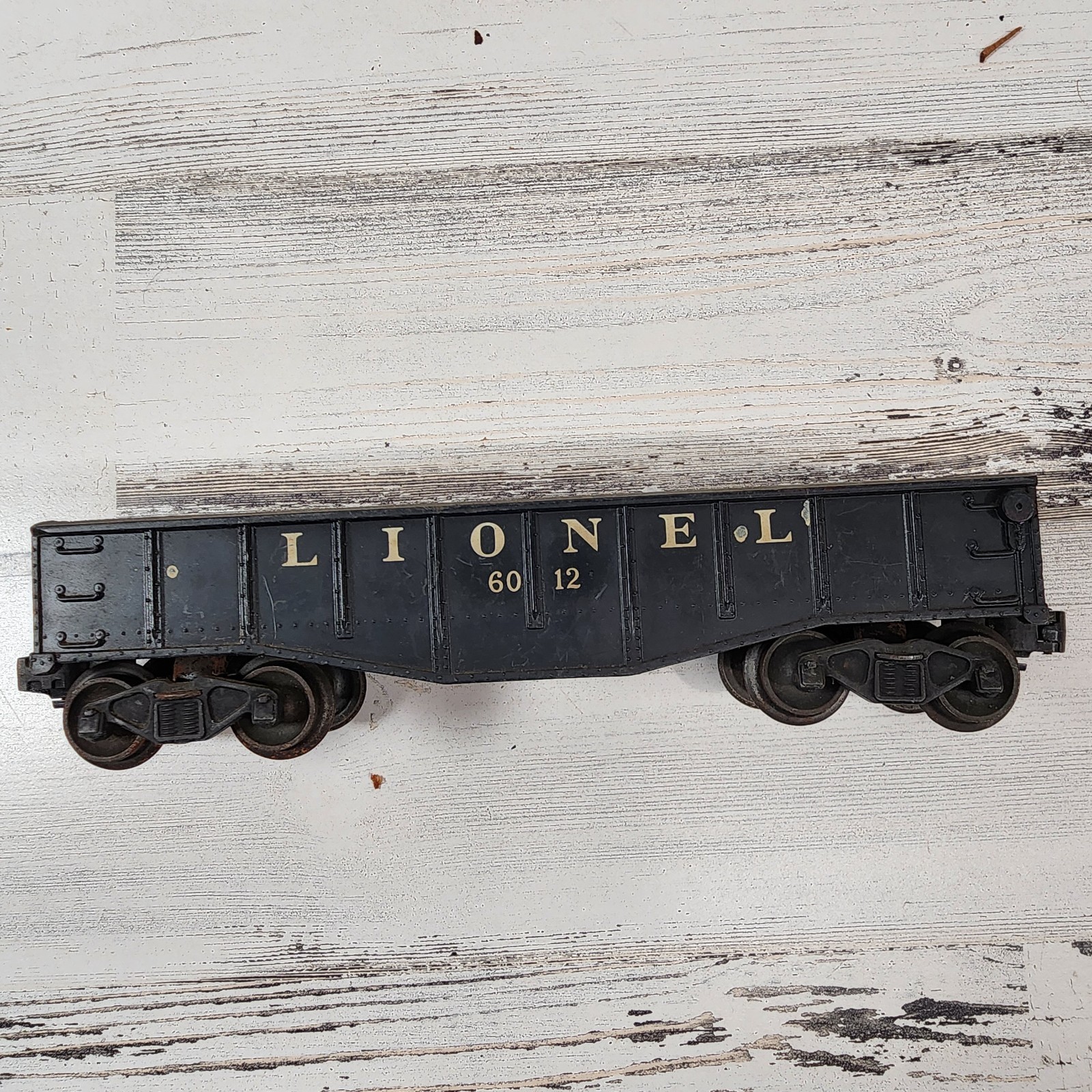 Lionel Gondola Train Car Lot 4 NYC 6462 6012 Black Green Vintage