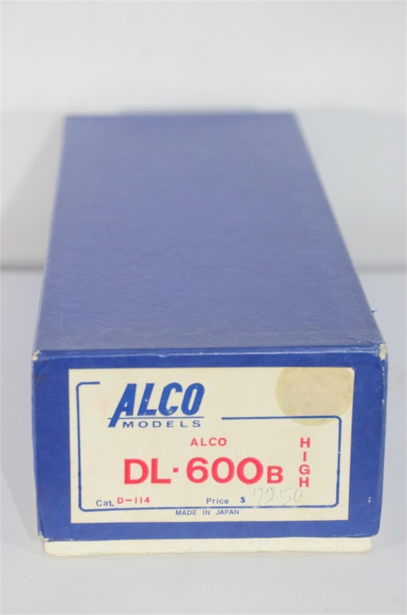 Alco HO Brass DL-600B High Hood Locomotive D-114 Made In Japan W/Box
