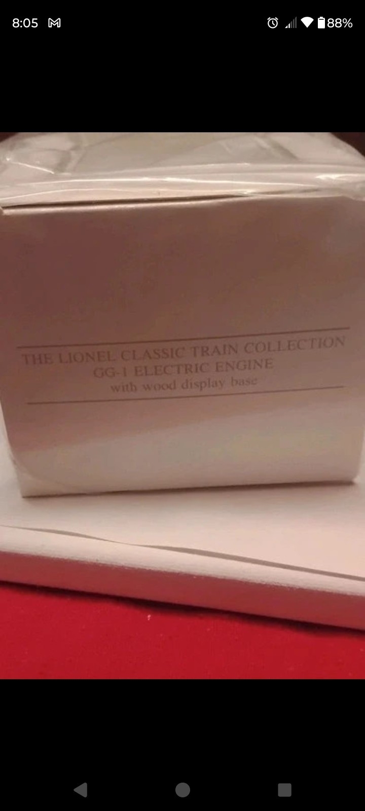 Avon Lionel Pennsylvania GG-1 Electric Locomotive O Gauge Silver/Red/Black, Base