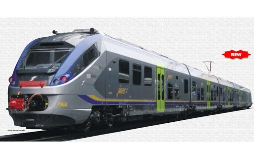 ViTrains 1065 FS Trenitalia 425 “JAZZ” Electric Locomotive H0 4 Car Lights