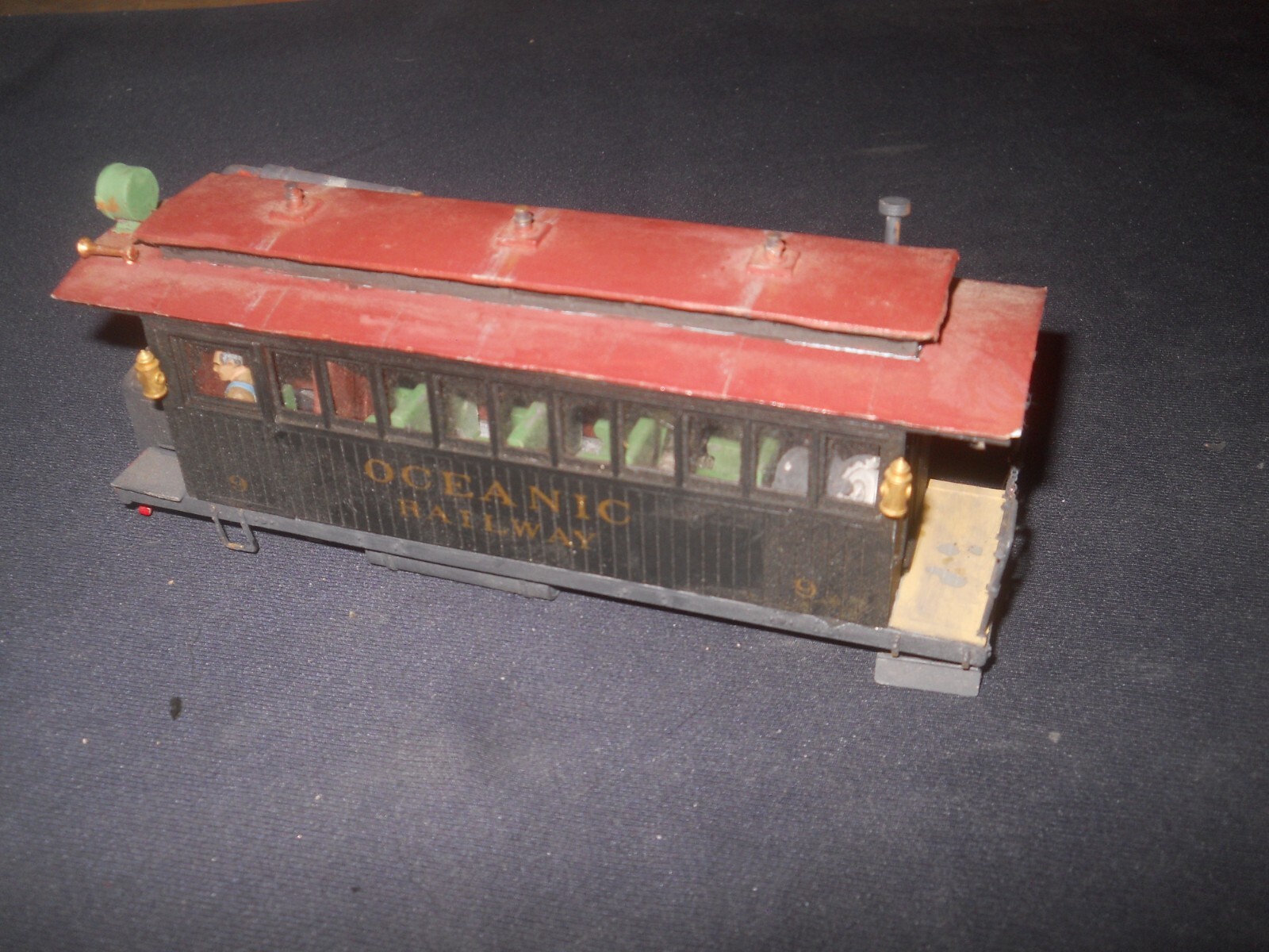 Scratch Built On2 Oceanic Railway Powered Wood Rail Car #9 Tested & Runs