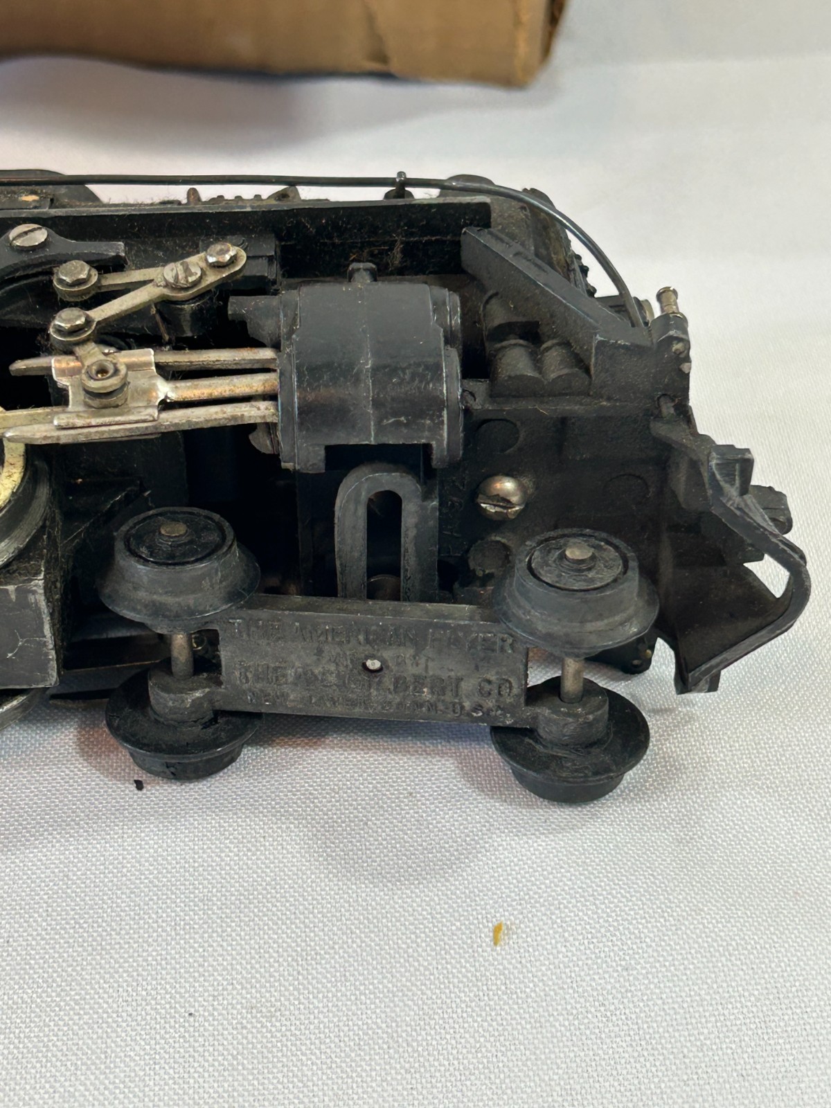 American Flyer 322 Hudson NYC Steam Loco & Tender 1947 smoke 18″ Original