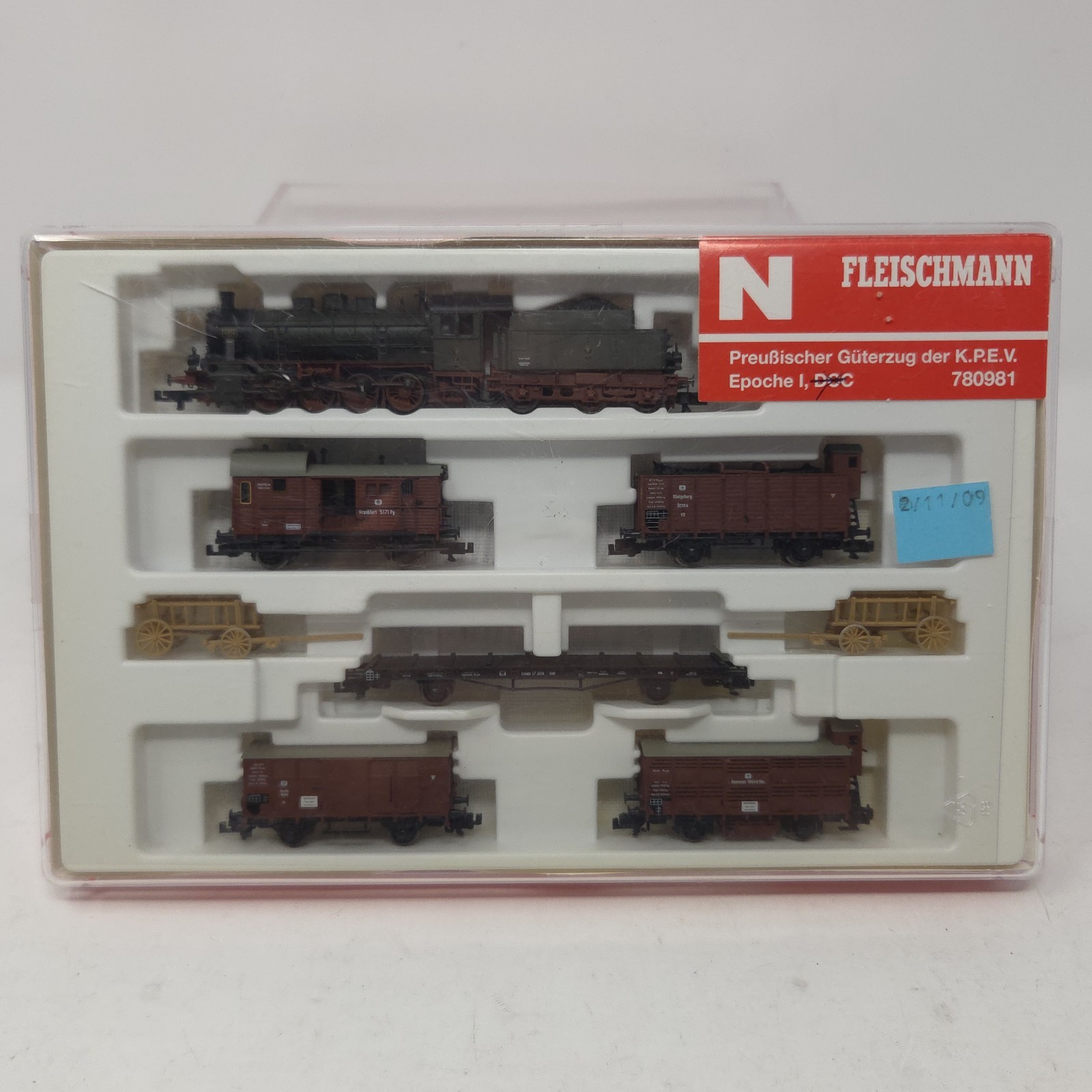 FLEISCHMANN set 780981 Prussian Freight Train KPEV Epoche I DCC RARE