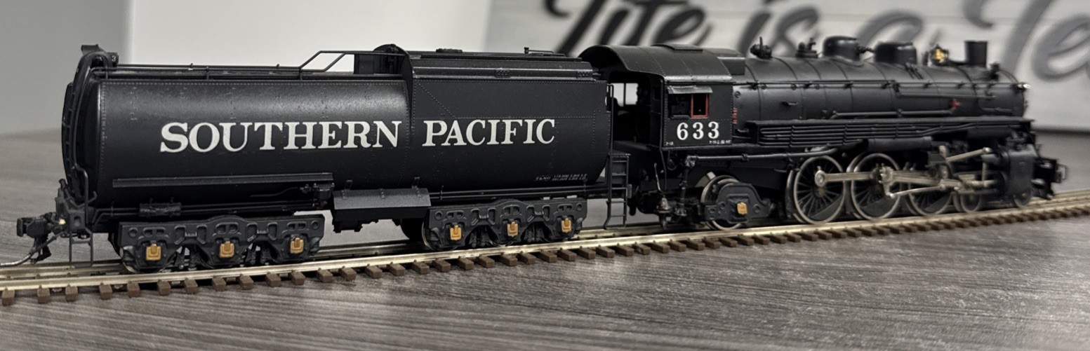 NJ Custom Brass HO Brass #ST-244 Pacific Southern Pacific 4-6-2 P-13 #633 Used!