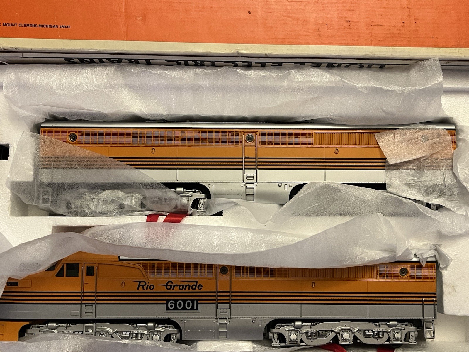 Lionel 6-18107 Denver & Rio Grande PA-1 A-B-A Diesel Engine Set 6001 6002 In Box
