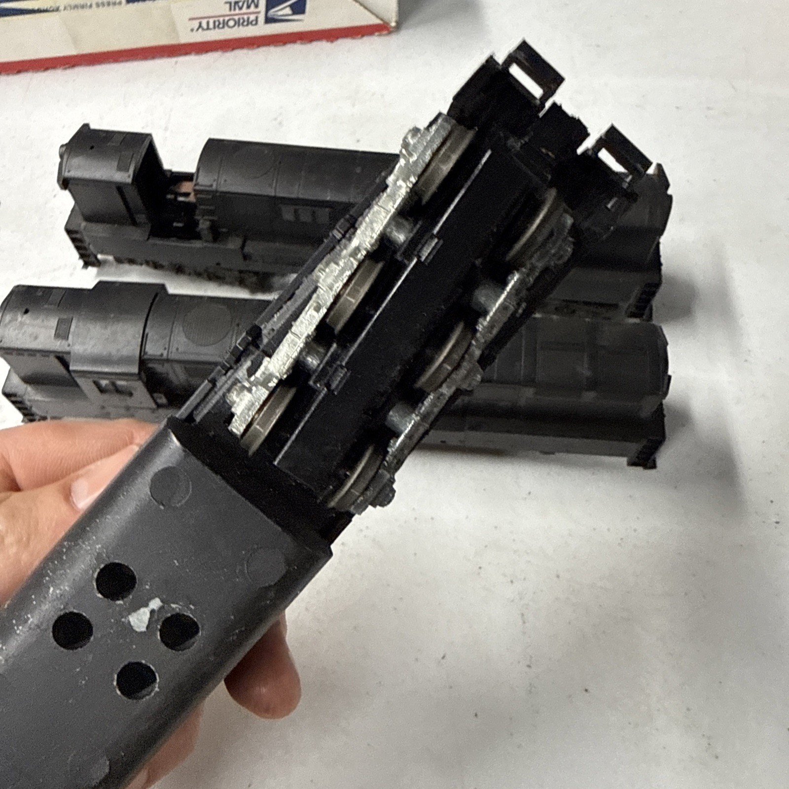 Athearn HO 4160 SD45 Powered Undecorated Black Diesel Locomotive lot