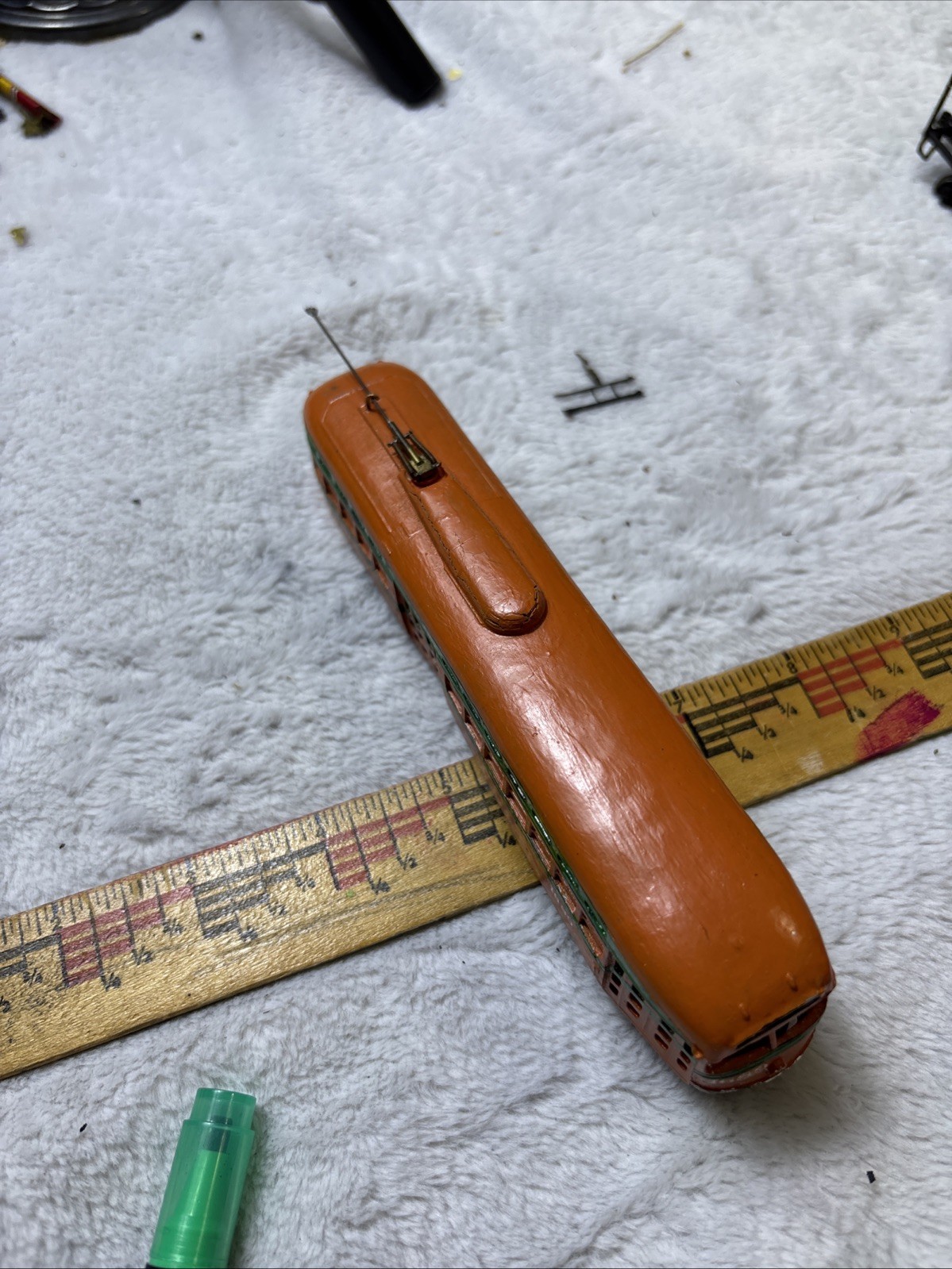 Vintage HO Scale DieCast PCC Streetcar Custom Paint