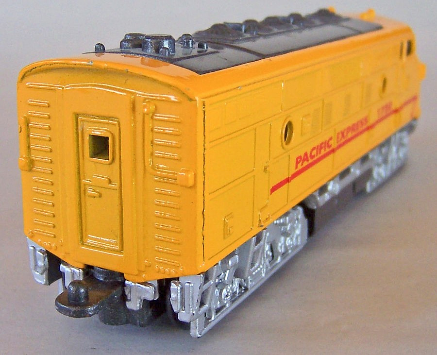Toysmith Yellow Pacific Express 1730 Locomotive Engine, PULL-BACK TOY, Excellent