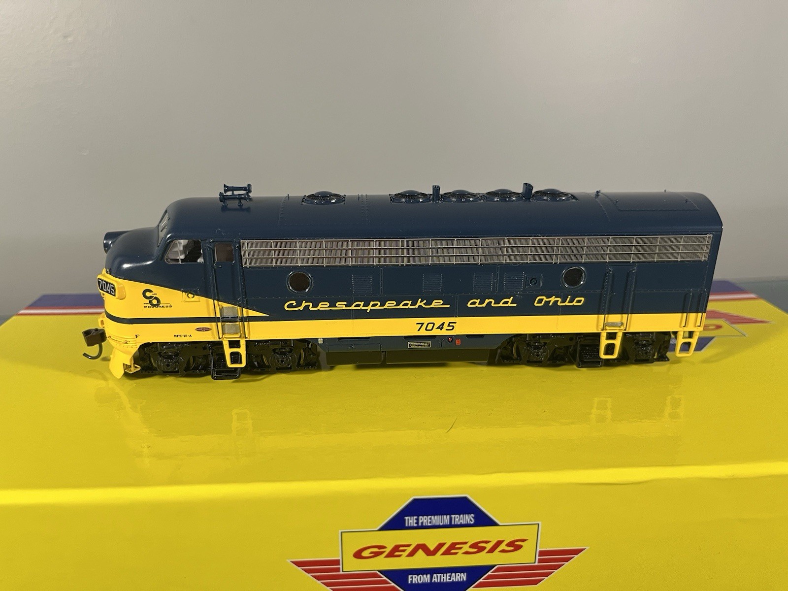 HO Scale Athearn Genesis G1509 C&O Chesapeake & Ohio F7A 7045 F7B 7522 DC