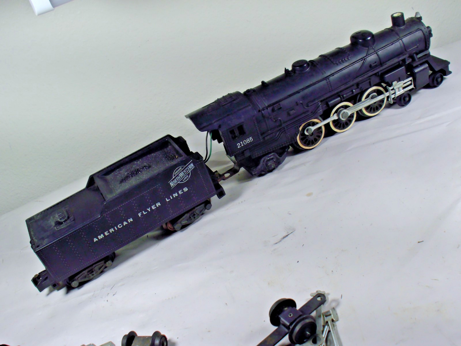 Original Vintage American Flyer S Gauge 21085 Steam Locomotive 1958-65 Runs well