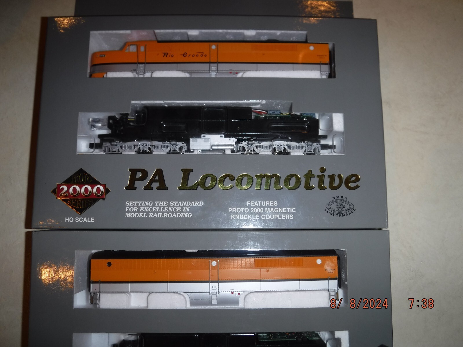 PROTO 2000 LIMITED EDITION HO RIO GRANDE (D&RGW) PA & PB LOCOMOTIVE SET – NEW!