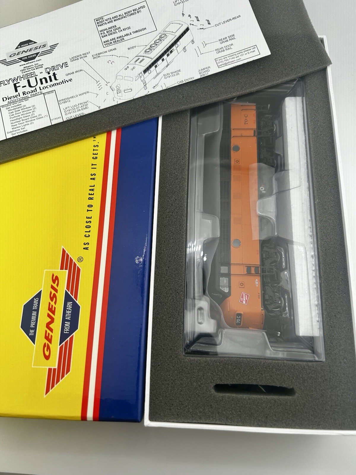 Athearn Genesis HO Milwaukee Road G22204 F-7A/F-7B Set Freight Locomotive
