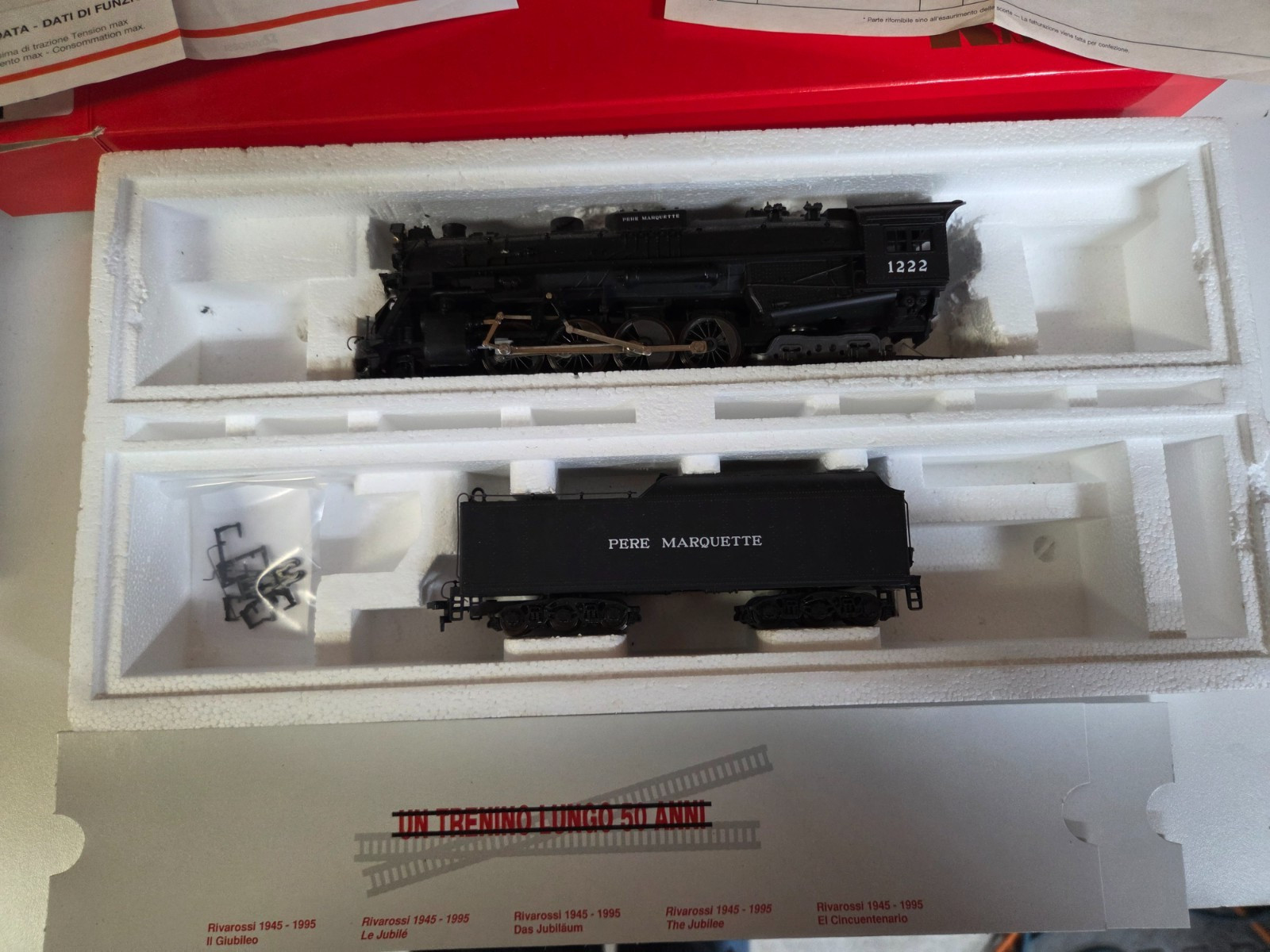 HO Rivarossi R54236 2-8-4 Steam Locomotive, Berkshire – Pere Marquette – In Box