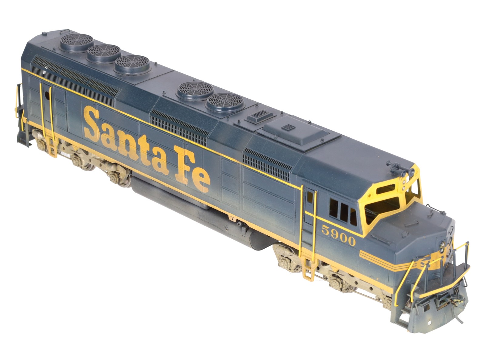 KTM Scale Models O BRASS Santa Fe EMD F-45 Diesel Locomotive -2 Rail/Painted EX