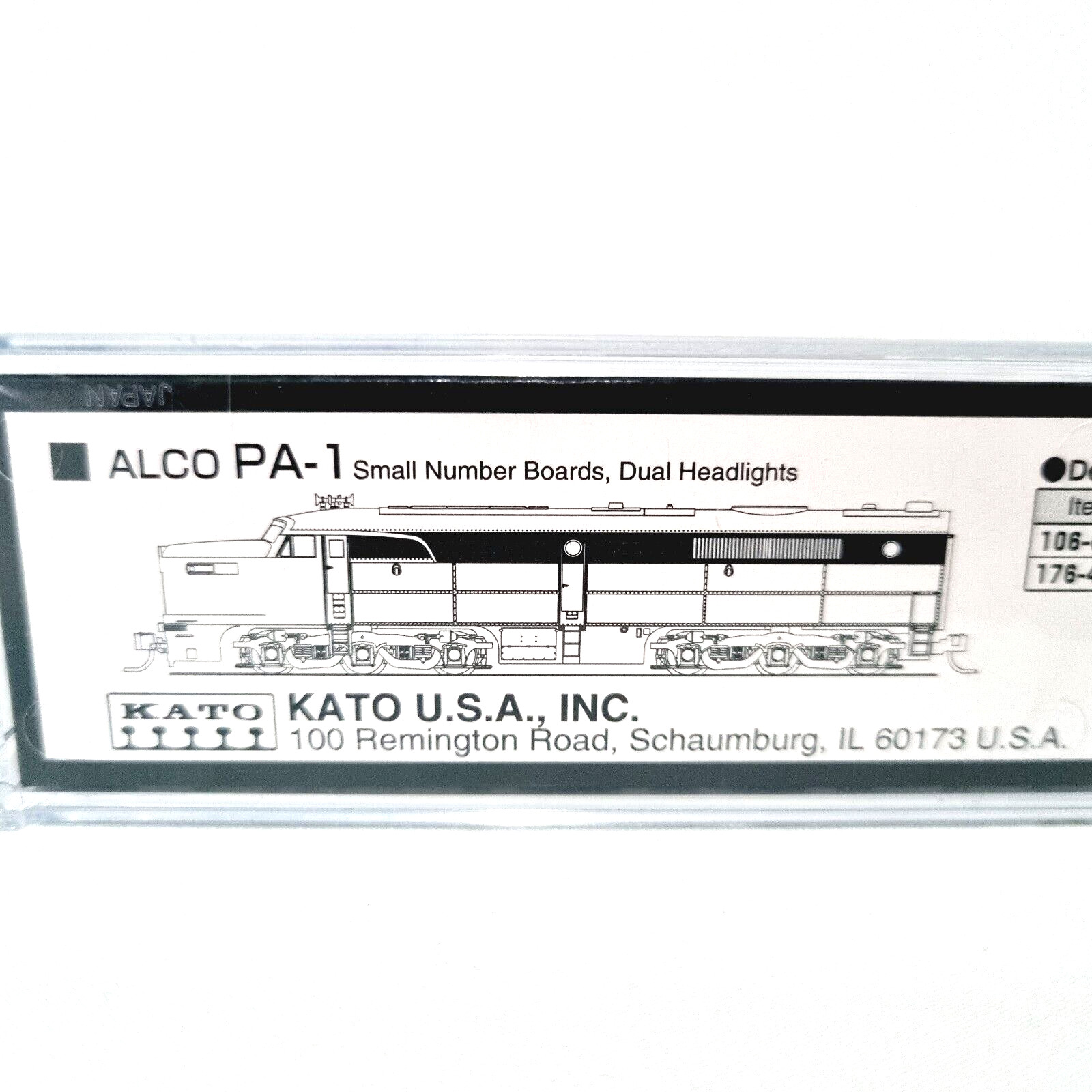 Rio Grande Western Alco KATO 176-4101 PA-1 6003 N Scale Gauge DC12V Precision