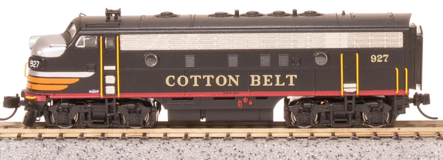 BROADWAY LIMITED 9251 N EMD F7A Cotton Belt 931 Black Widow Paragon4 Sound/DCC