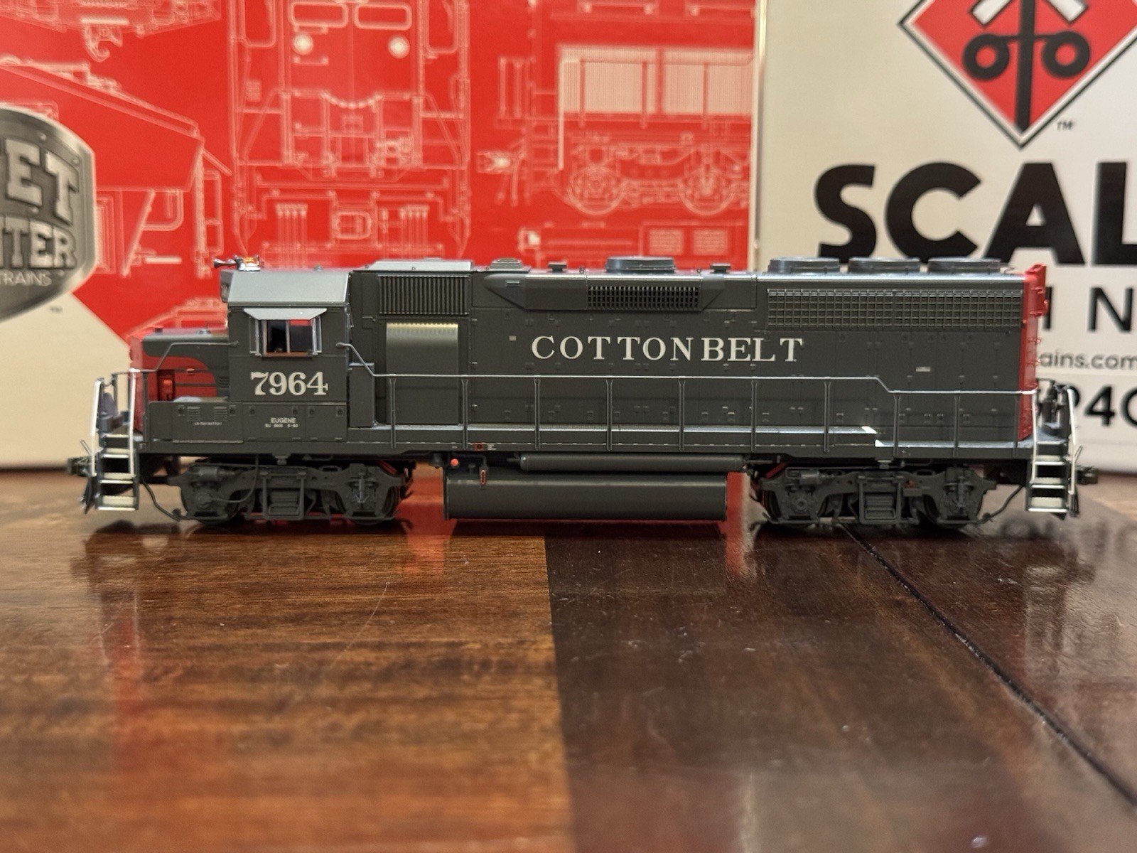 HO ScaleTrains Rivet Counter Cotton Belt SSW GP40R #7964 SXT41917 DCC & Sound