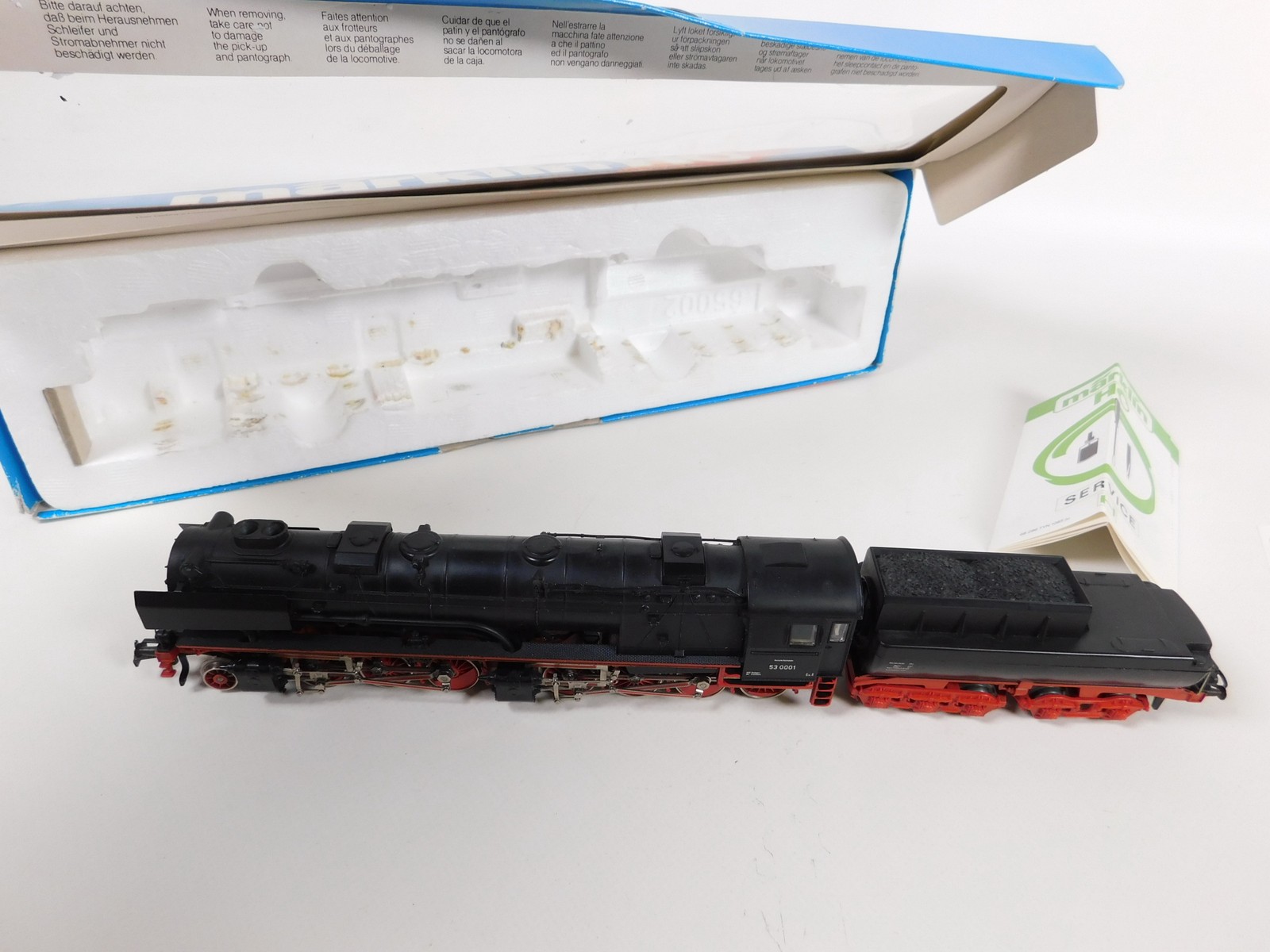 Märklin H0 AC 3102 Cast Steam Locomotive w Tender Mallet 53 0001 DRG Box