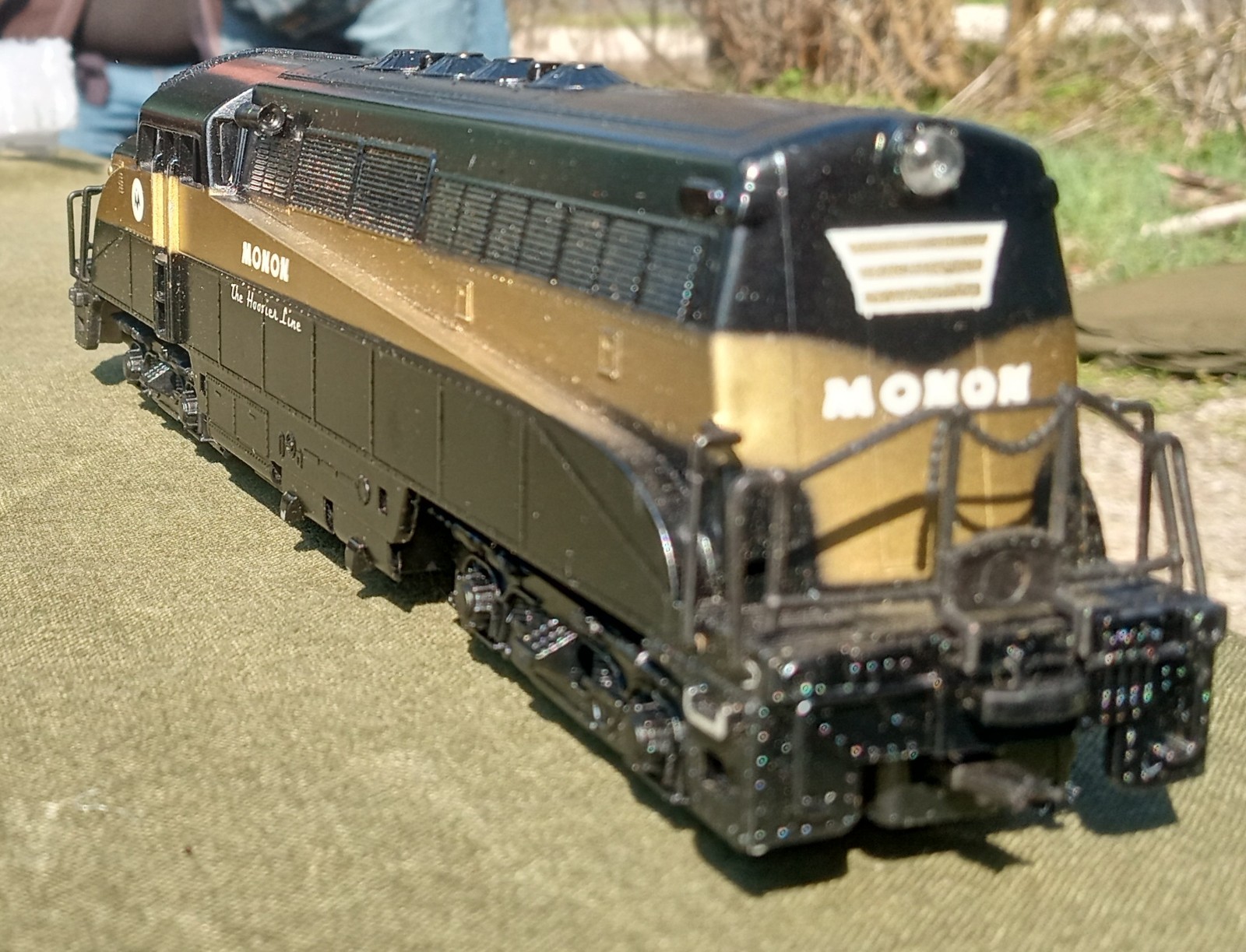 AHM HO Monon BL-2 Road Switcher Locomotive Used Boxed Untested Vtg 1970s