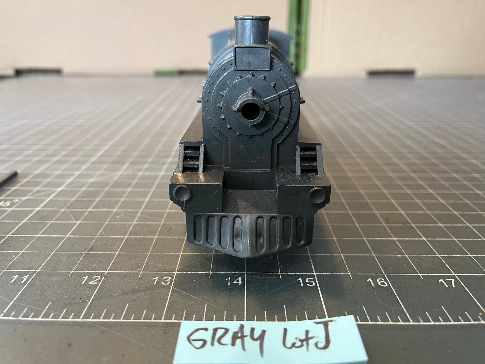 Marx O Train SCARCE GUNMETAL GRAY Clockwork Windup Locomotive Engine RUNS Lot J